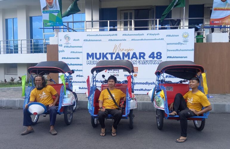 Kampanye Lingkungan, Becak Stroom Pinjamkan 3 Becak Lithium untuk Muktamar