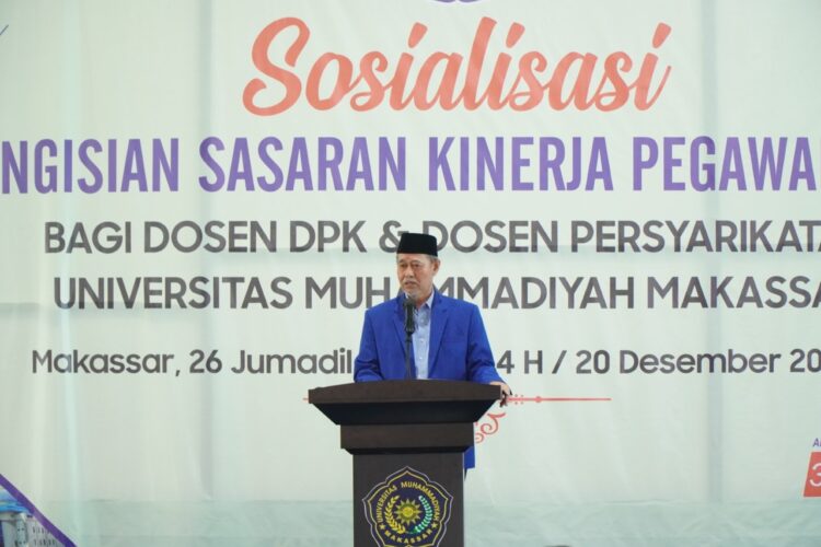Unismuh Makassar Gelar Sosialisasi SKP untuk Dosen DPK dan Persyarikatan