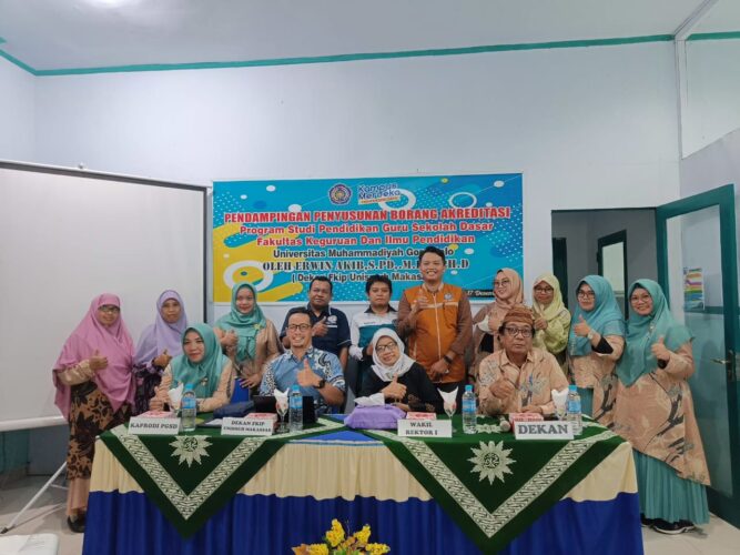 Penyusunan Borang Akreditasi PGSD UMGO, Dekan FKIP Unismuh Beri Pembekalan