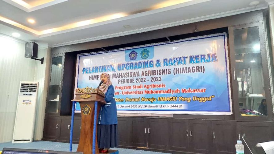 Hima Agribisnis Periode 2023–2024 Resmi Dilantik, Begini Pesan Dekan Faperta Unismuh Makassar