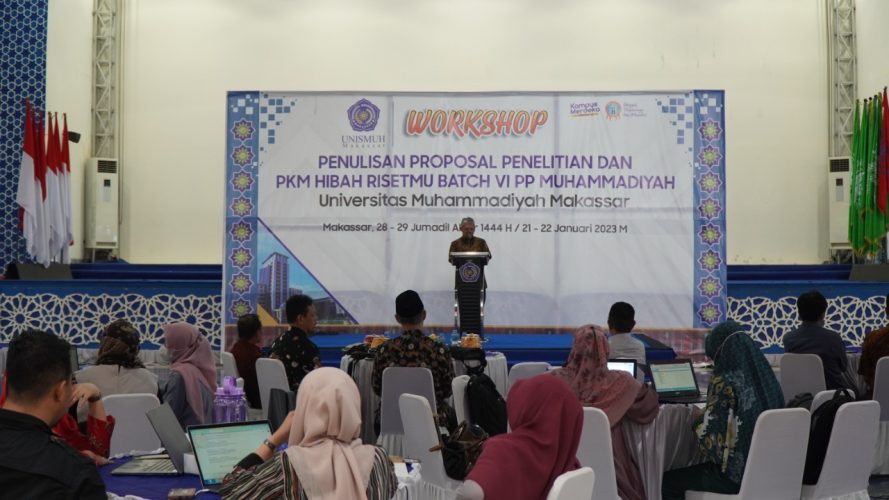 Tingkatkan Kompetensi Dosen, Unismuh Gelar Workshop Penulisan Proposal Penelitian dan PKM Hibah Risetmu