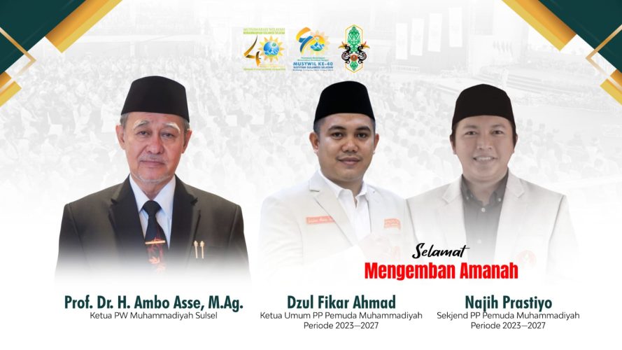 Dzul Fikar Ahmad Terpilih Ketum PP Pemuda Muhammadiyah, Ketua PWM Sulsel Sampaikan Syukur dan Kebanggaannya