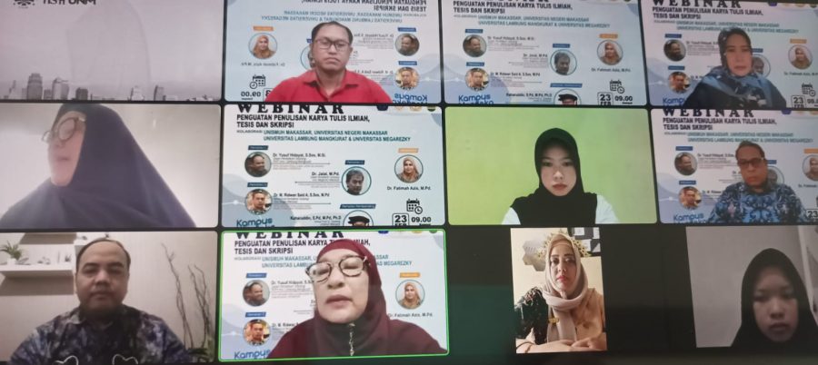 Gandeng Tiga Kampus, Prodi S2 Pendidikan Sosiologi Unismuh Gelar Webinar Penulisan Tesis