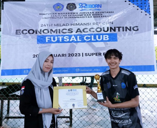 Tim UKM Olahraga Unismuh Raih Juara 1 Kompetisi Economic Accounting Futsal Club