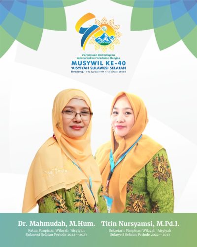 Terpilih Jadi Ketua PWA, Mahmudah Optimistis Aisyiyah Sulsel Akan Lebih Maju