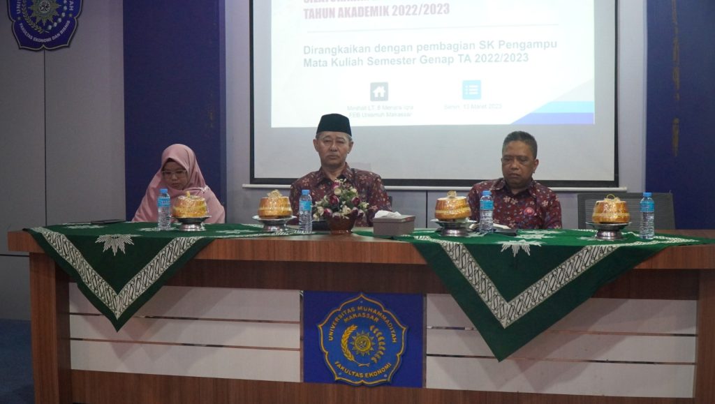 Mengawali Pelaksanaan Semester Genap, FEB Unismuh Gelar Silaturahmi dan Pengajian Dosen