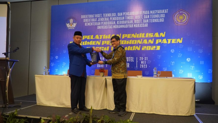 Unismuh Makassar Tuan Rumah Pelatihan Penulisan Dokumen Paten Kemdikbudristek, 25 PTN/PTS se-Indonesia Jadi Peserta