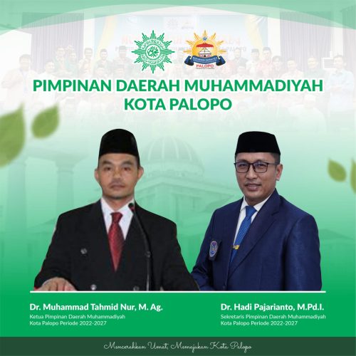 Oppoki Pimpin Muhammadiyah Palopo, Tahmid-Hadi Fokus Konsolidasi, Pemberdayaan Ekonomi, dan Digitalisasi