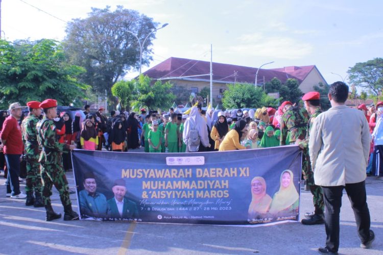 Jelang Musyda XI, Pimpinan Daerah Muhammadiyah-‘Aisyiyah Maros Gelar Jalan Santai