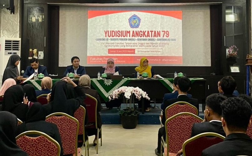 Di Hadapan 50 Peserta Yudisium, Dekan Pertanian Unismuh Targetkan Semua Prodi Raih Akreditasi Unggul