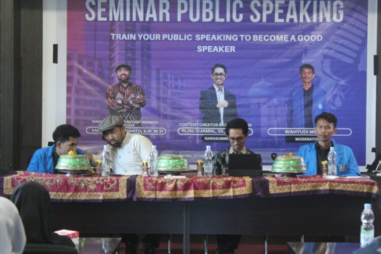 Seminar Bahas Public Speaking, Mahasiswa Administrasi Negara Unismuh Beri Respon Positif