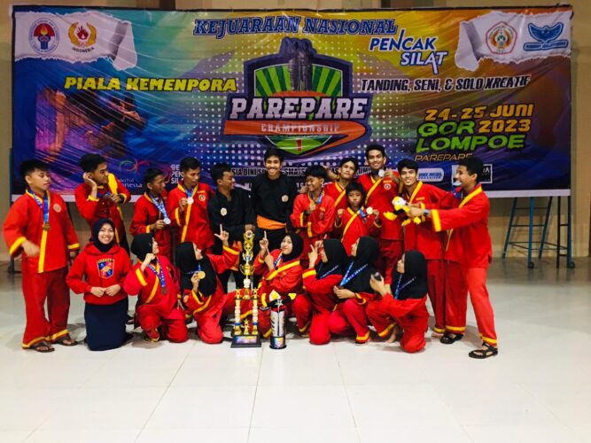 UKM Tapak Suci Putra Unismuh Makassar Rebut 21 Medali dalam Kejurnas Pencak Silat Kemenpora