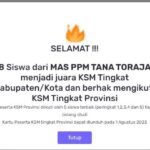 Siswa MA Pesantren Pembangunan Muhammadiyah Tana Toraja Juara Kompetisi Sains