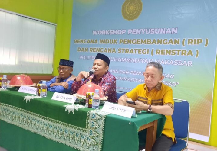 Langkah Awal Konkret, Politeknik Muhammadiyah Makassar Helat  Workshop Penyusunan Renip-Renstra