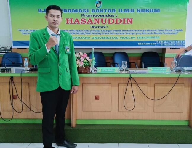 Kaprodi Hukum Ekonomi Syariah Unismuh Raih Gelar Doktor