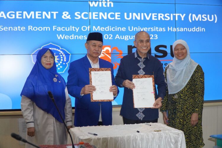 Tingkatkan Kualitas Pendidikan Kedokteran, Rektor Unismuh Teken MoU dengan MSU Malaysia