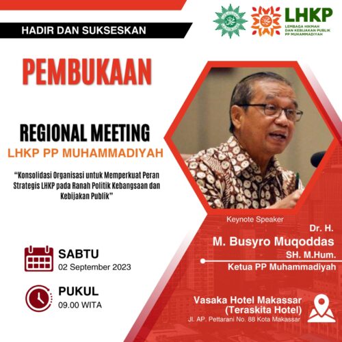 Regional Meeting LHKP Muhammadiyah di Makassar, Busyro Muqaddas Fix Hadir