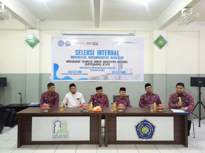 MTQMN XVII: Seleksi Internal Unismuh Makassar di Ma’had Al Birr Siap Kirim Perwakilan ke Universitas Brawijaya