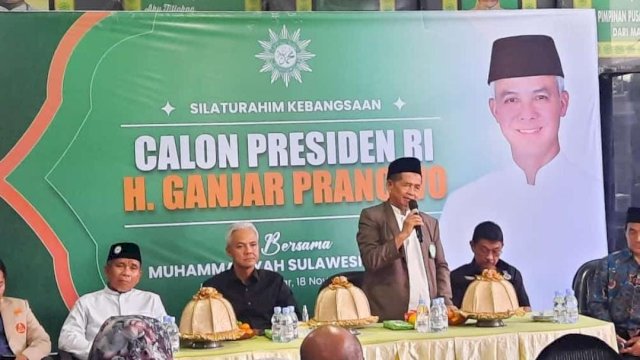 Ganjar Pranowo Silaturahmi ke Keluarga Besar Muhammadiyah Makassar