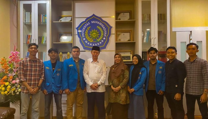 Silaturahmi dengan Rektor, BEM Unismuh Laporkan Penunjukan sebagai Tuan Rumah Rakernas PTMAI