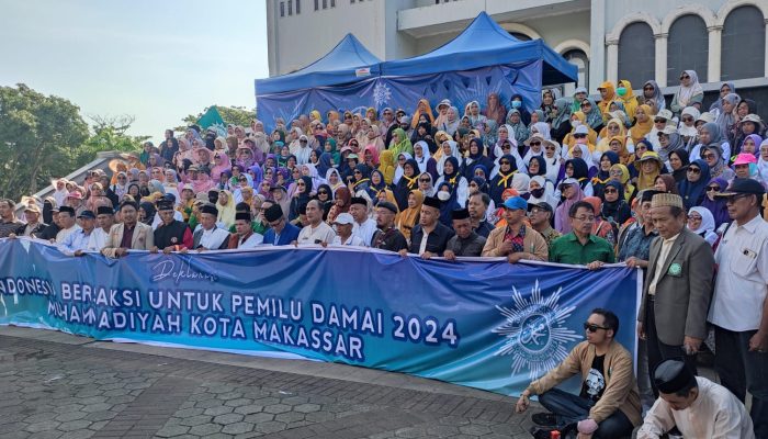 Muhammadiyah Kota Makassar Deklarasi Gerakan Indonesia Bersaksi Pemilu Damai 2024