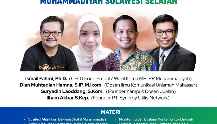 Perkuat Dakwah Digital, Muhammadiyah Sulsel Latih Mujahid Cyber