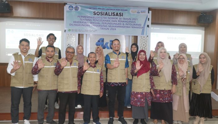 Unismuh Makassar Gelar Sosialisasi Pencegahan dan Penanganan Kekerasan Seksual, Perundungan, serta Intoleransi