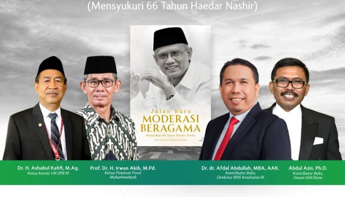 Malam Ini, Muhammadiyah Sulsel Gelar Diskusi Buku “Jalan Baru Moderasi Beragama”