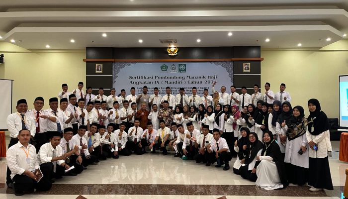 Utusan Unismuh Masuk 10 Peserta Terbaik Sertifikasi Pembimbing Manasik Haji Angkatan IX Kemenag Sulsel