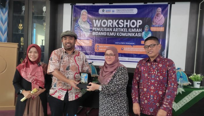 Workshop Penulisan Artikel Ilmiah Prodi Komunikasi Unismuh Hadirkan Narasumber Dari Luar Negeri