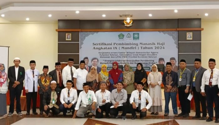 Kolaborasi dengan Kemenag dan FDK UIN Alauddin, LPHU Muhammadiyah Sulsel Sukses Cetak 84 Pembimbing Manasik Haji