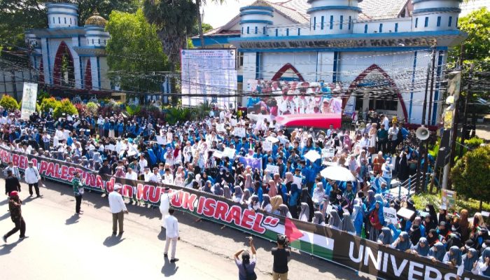 Bersama 172 PTMA di Seluruh Indonesia, Unismuh Makassar Gelar Aksi Solidaritas Bela Palestina