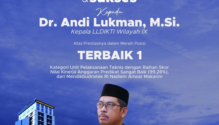 LLDIKTI IX Raih Penghargaan Kinerja Anggaran Terbaik Kemdikbudristek, Pimpinan Unismuh: Inspirasi Bagi Perguruan Tinggi