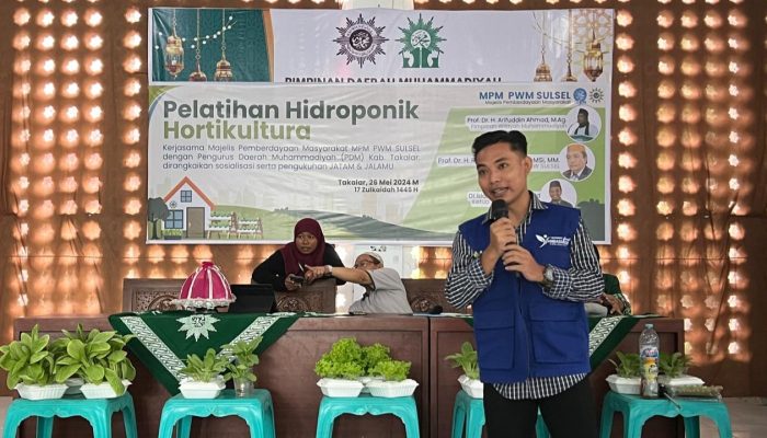 Pelatihan Hidroponik Muhammadiyah Sulsel, Wasilah Perkuat Ekonomi Persyarikatan