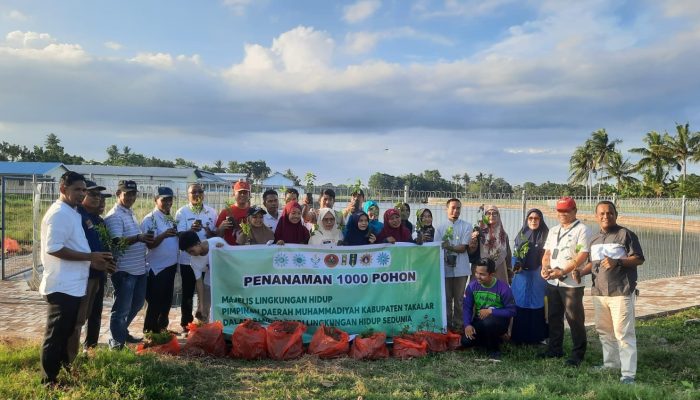 Muhammadiyah Takalar Peringati Hari Lingkungan Hidup Dengan Menanam 1250 Bibit Pohon