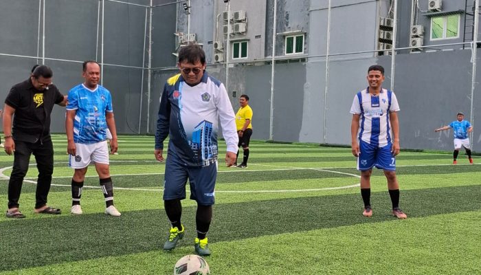 Tim Unismuh dan Gabungan PTMA Tantang LLDIKTI IX dalam Laga Persahabatan Mini Soccer