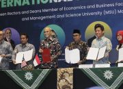 Kolaborasi Internasional: 55 PTMA Teken Nota Kesepahaman dengan MSU Malaysia di Rakernas AFEB PTMA