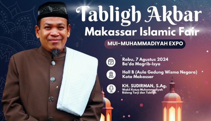 KH Sudirman Bakal Isi Tabligh Akbar di Makassar Islamic Fair 2024