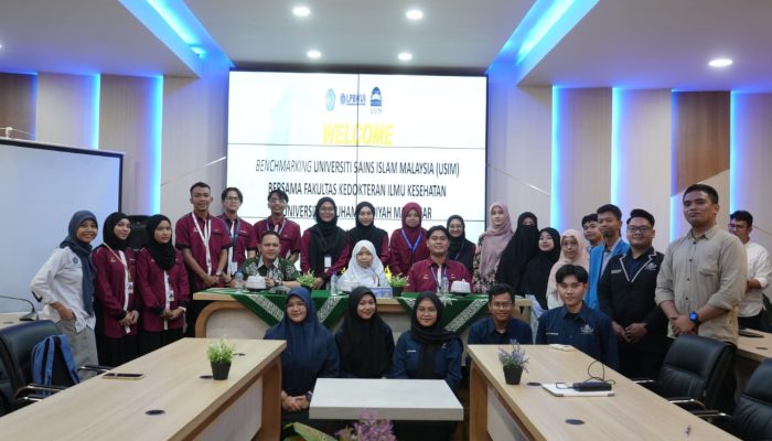 Mahasiswa USIM Lakukan Benchmarking di FKIK Unismuh Makassar