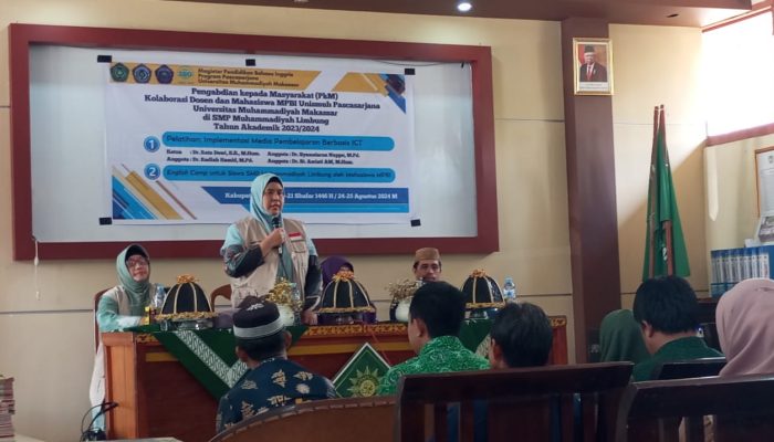 Workshop ICT dan English Camp Warnai PkM Produli MPBI Unismuh di Gowa