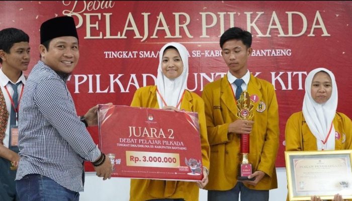 MA Muhammadiyah Bantaeng Sabet Juara 2 Debat Pelajar Pilkada