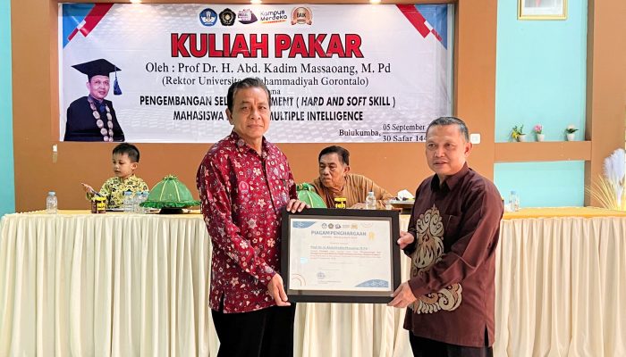 Rektor Umgo di UM Bulukumba: 90% Keberhasilan Mahasiswa Ditentukan oleh Soft Skill