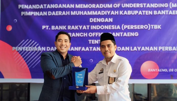 Muhammadiyah-BRI Bantaeng Teken MoU, Maksimalkan Pemanfaatan Jasa dan Layanan Perbankan