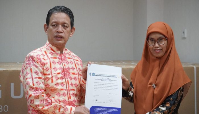 Tingkatkan Kuantitas Smart TV,  Unismuh Makassar Perkuat Digitalisasi Sarana Pembelajaran