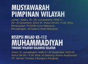 Musypim dan Resepsi Milad Muhammadiyah ke-112 Tingkat Wilayah Sulsel, Cek di Sini!