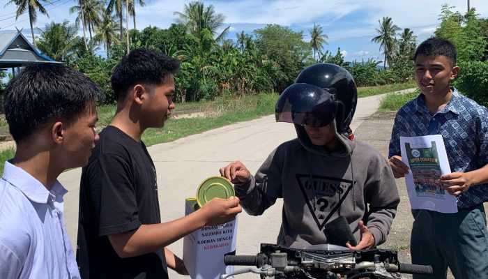 Siswa MA-MTs Darul Arqam Muhammadiyah Punnia Galang Donasi Bantu Korban Kebakaran Pesantren Mambaul Ulum DDI Patobong