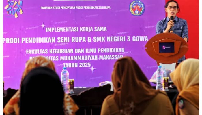 Equanimity Exhibition: Prodi Pendidikan Seni Rupa FKIP Unismuh Makassar Tampilkan Karya Seni di SMKN 3 Gowa