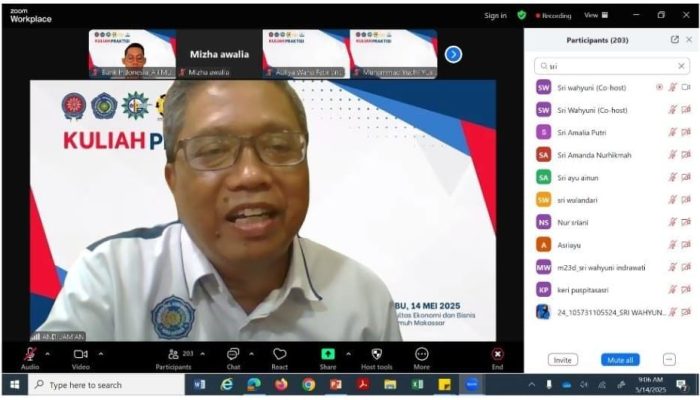 Mahasiswa Ekonomi Islam Unismuh Gelar Kuliah Praktisi Bertema Layanan Bank Sentral