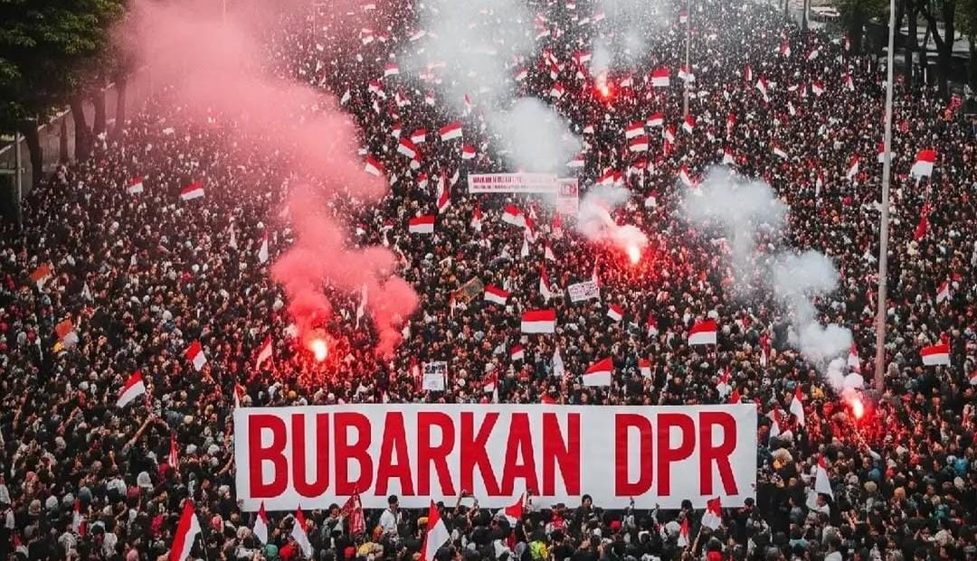 Suasana demonstrasi