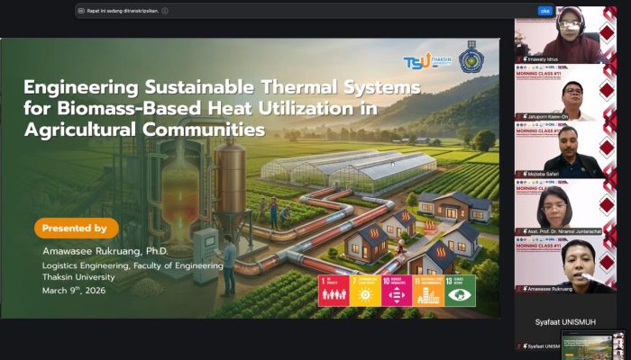 Unismuh–Thaksin Bahas Peran Teknik dalam Keberlanjutan Lingkungan